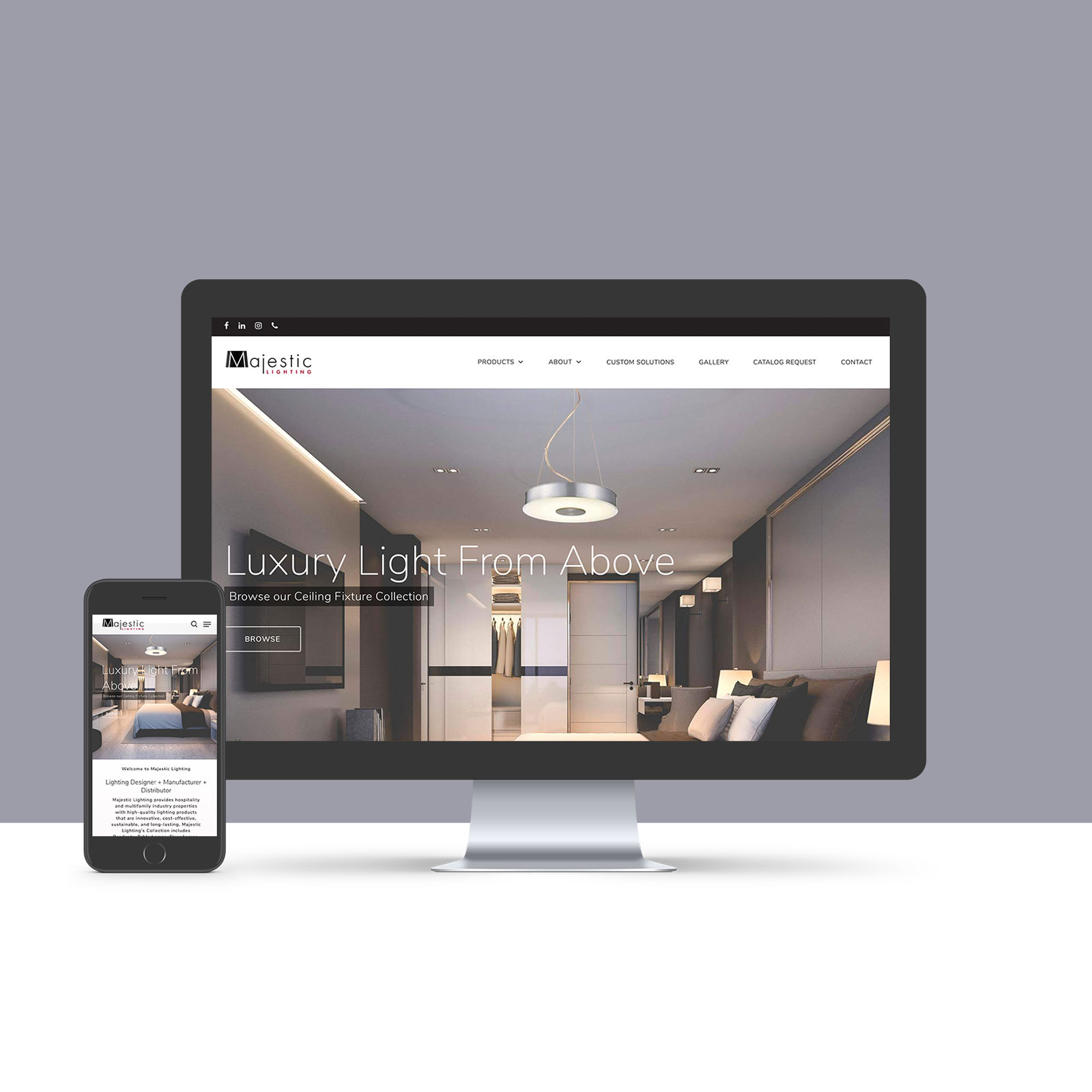 Lighting Company Website Design